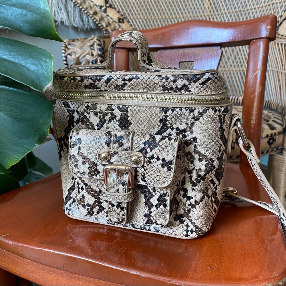 Bloomingdale’s Snakeskin Crossbody